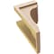 Ekena Millwork 8"W x 8"D x 16"H Wide Warren Rough Cedar Woodgrain TimberThane Corbel, Primed Tan CORUR08X08X16WARRCPR - alternate 5